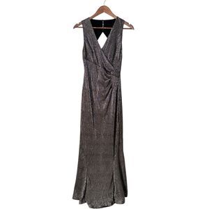 Lauren Ralph Lauren Evening Gown V-Neck Dress Size 4